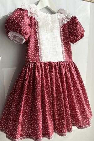 Rochie bumbac Petite Flowers Red